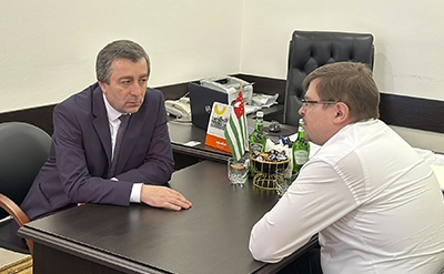 МИНИСТР СОЦОБЕСПЕЧЕНИЯ АБХАЗИИ И МИНИСТР ТРУДА И СОЦЗАЩИТЫ КАЛУЖСКОЙ ОБЛАСТИ ОБСУДИЛИ ПЕРСПЕКТИВЫ ВЗАИМОДЕЙСТВИЯ МИНИСТЕРСТВ